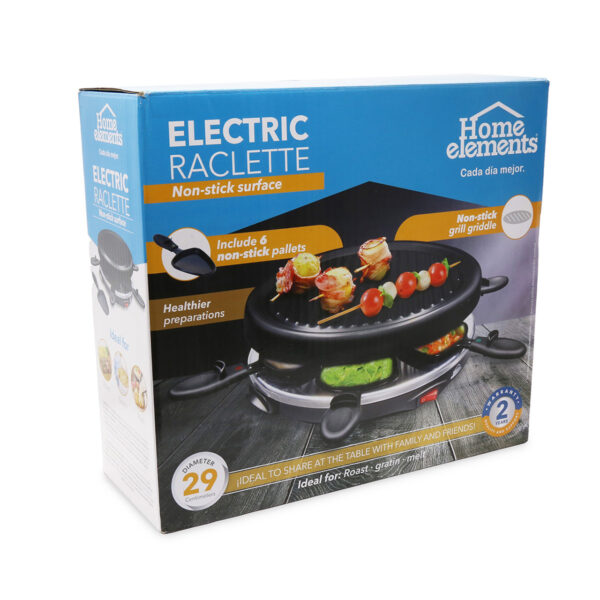 Raclette Grill Eléctrico 28 centímetros HEERA-6 HOME ELEMENTS