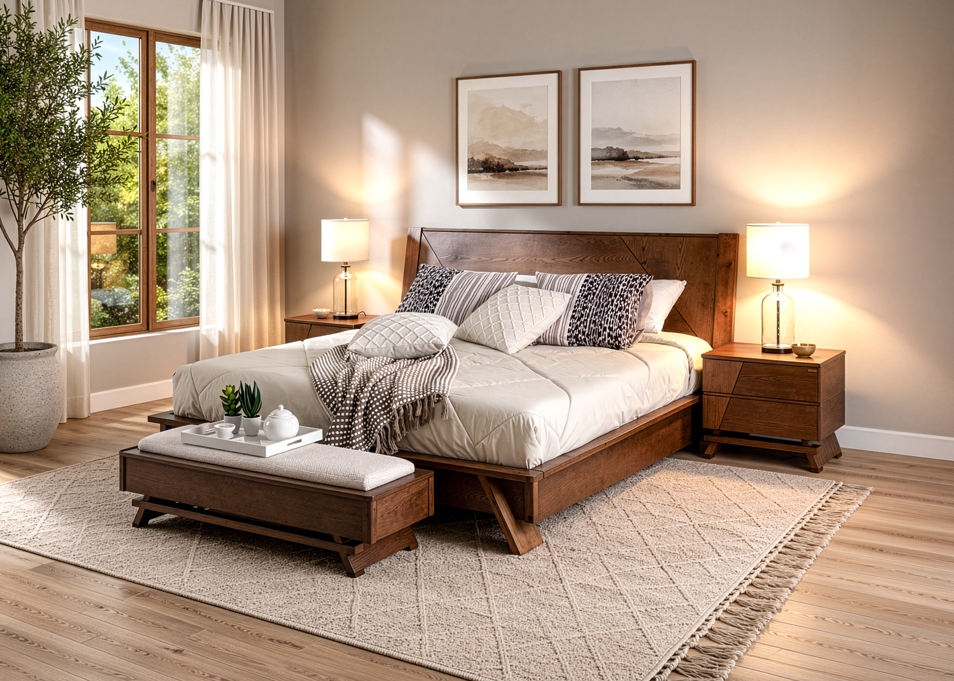 Eiffel (Cama + 2 Veladores)