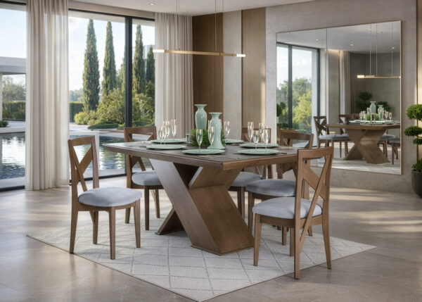 Comedor Eiffel Rectangular (Mesa + Sillas)