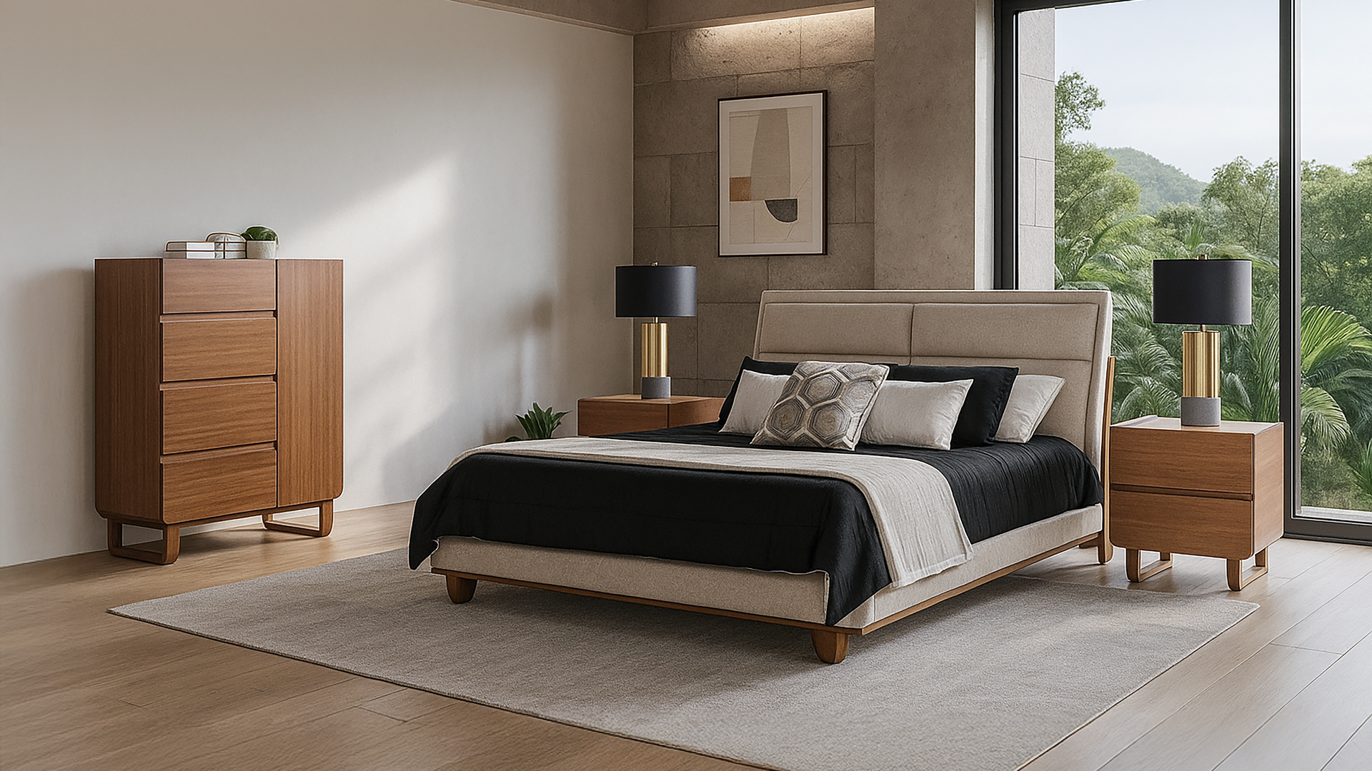 Galaxi (Cama + 2 Veladores)