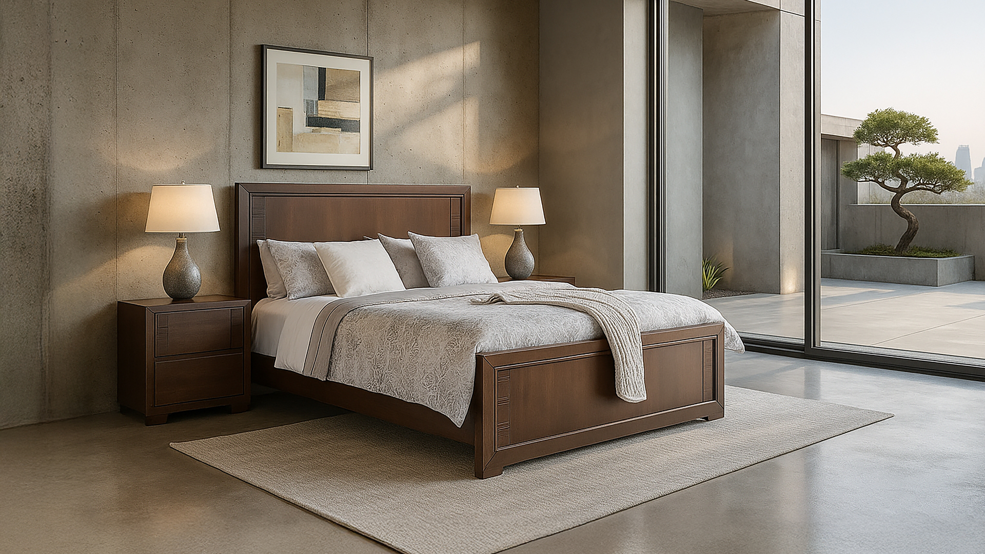 Kansas (Cama + 2 Veladores)