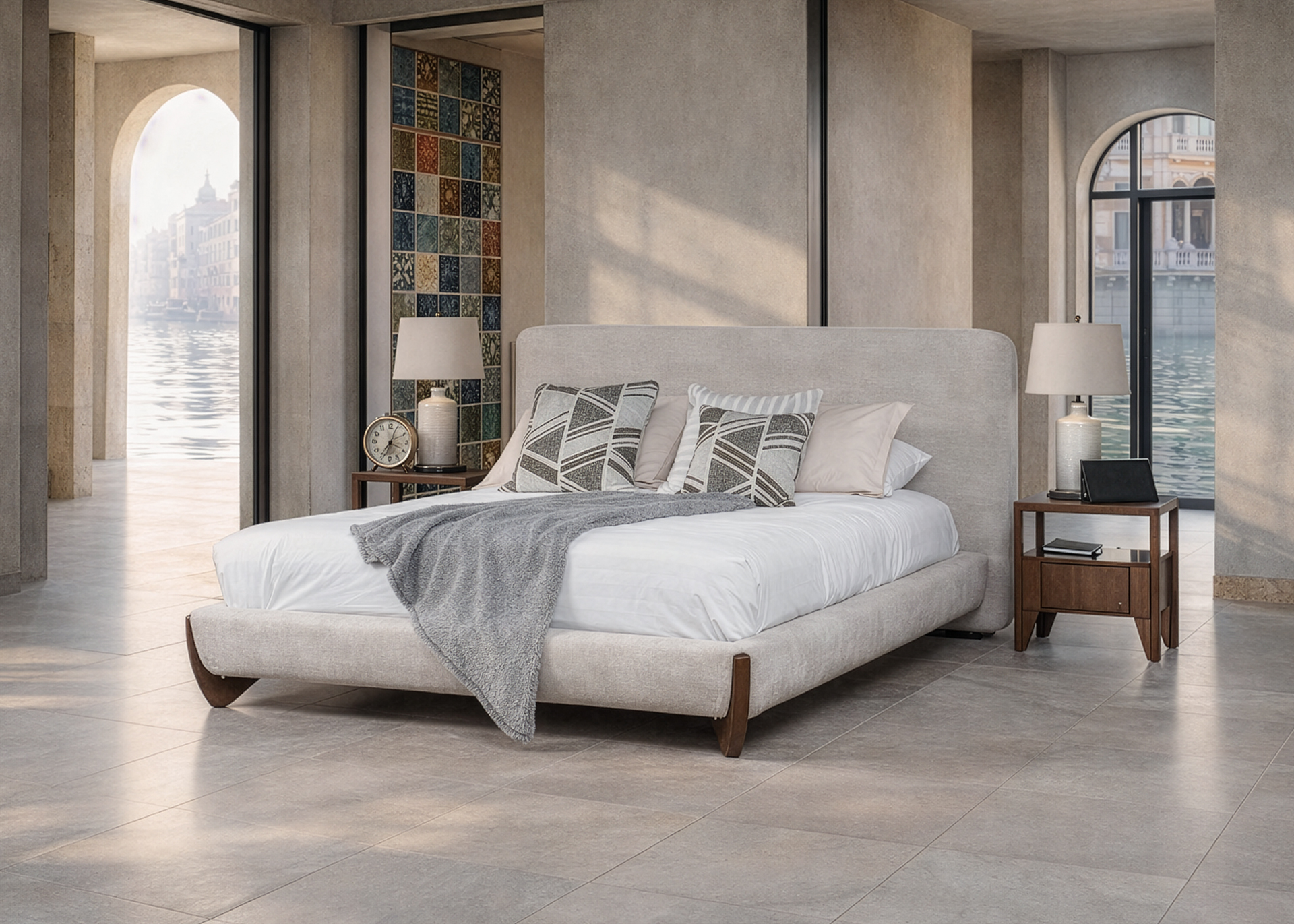 Venecia (Cama + 2 veladores)