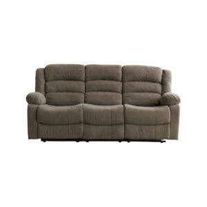 Alternative view of Sofá triple reclinable Misuri manual café