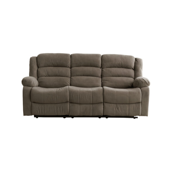 Alternative view of Sofá triple reclinable Misuri manual café